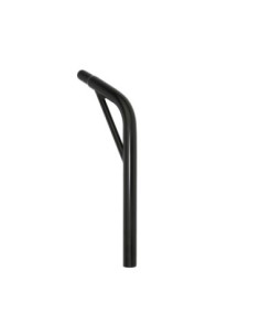 Steel Seatpost Pilar 25.4 x 400mm Lay-Back W/Support Black.